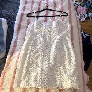 Lilly Pulitzer Shelli Eyelet White Dress Size 10
